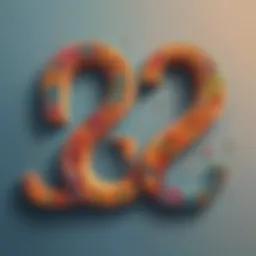 Illustration showing three distinct numbers arranged in a visually appealing way