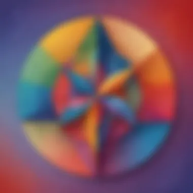 Harmony in Mathematics Abstract mathematical shapes blending together