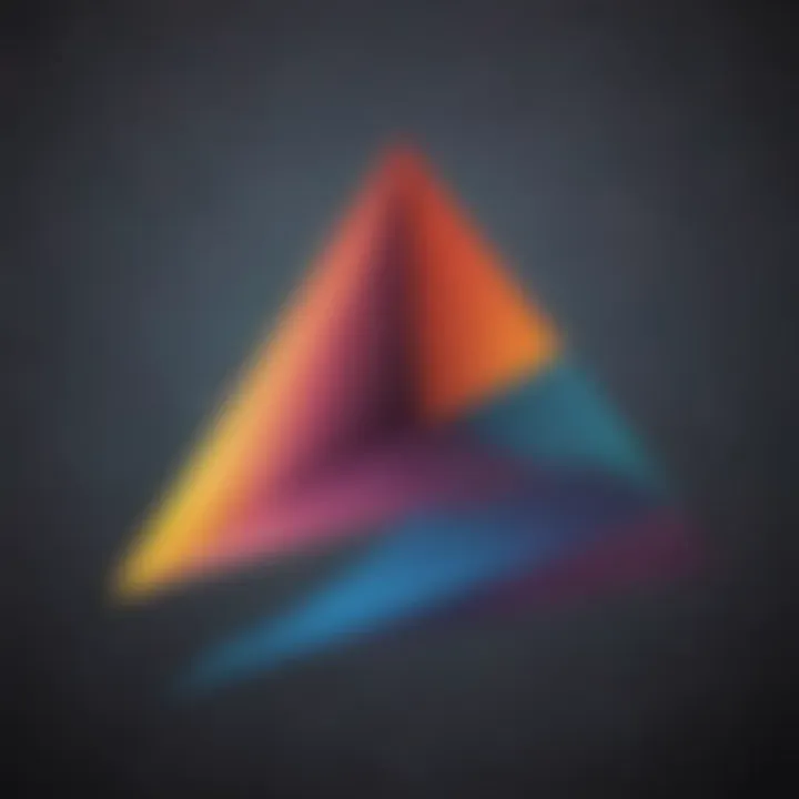 Abstract Visualization of Triangle Area Formulas