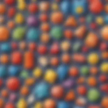 Artistic Representation of Diverse Shapes Artistic representation of various shapes