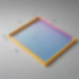 Visual representation of a rectangle with labeled dimensions.