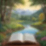 A serene landscape reflecting inner peace and authenticity