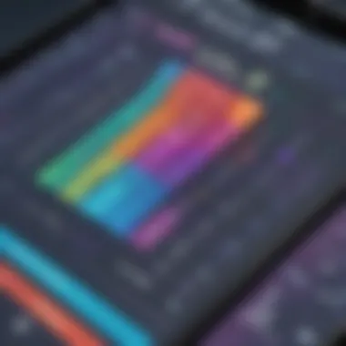 Interactive Math App Interface Colorful math app interface displaying equations