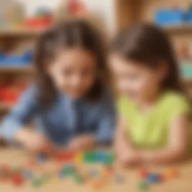 Interactive Learning with Manipulatives Children interacting with math manipulatives