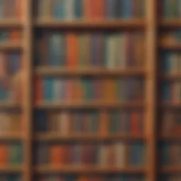 A bookshelf filled with diverse books