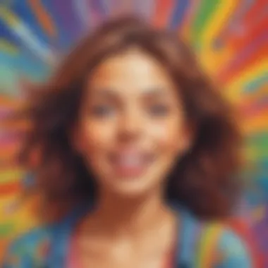 Colorful Confidence Canvas Empowering Art Expression
