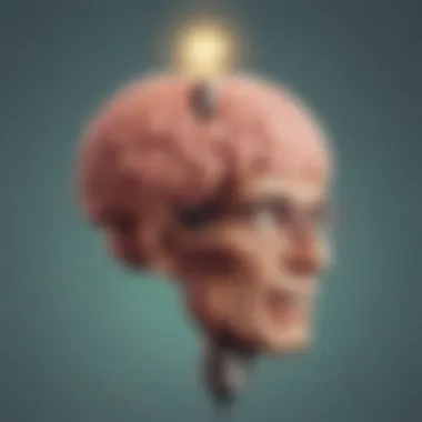 Intellectual Comedy Brain with light bulb symbolizing a witty dad joke