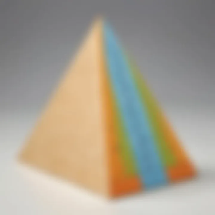 Illustration depicting a trapezoid with height and bases marked for area calculation