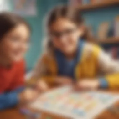 Fun Learning Experience for Kids Child Enjoying Math Game