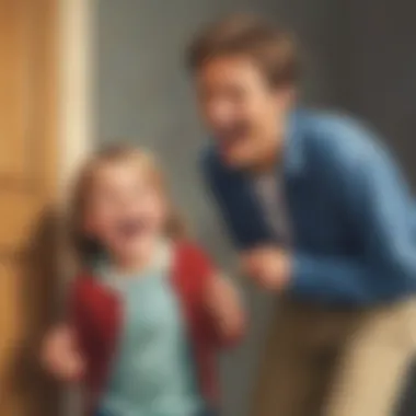 Innocent Laughter at Jokes Child Laughing at Knock Knock Joke