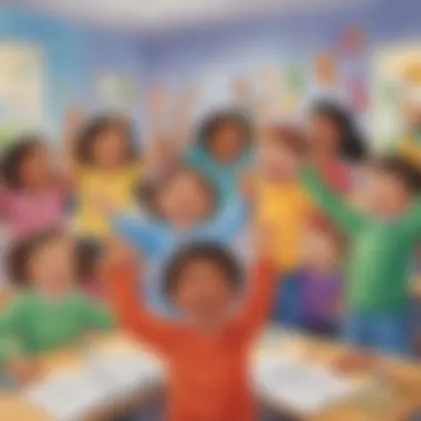 Children engaged in interactive learning with ABC songs