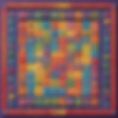 Vibrant Math Game Board Colorful Math Game Board