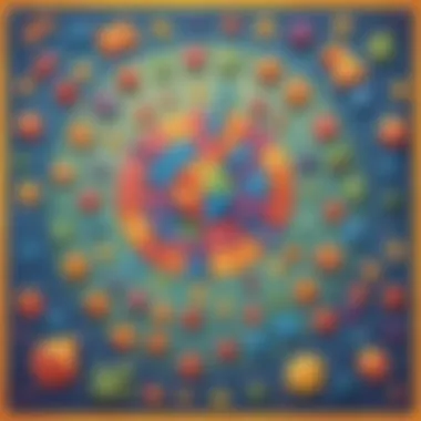 Vibrant Math Game for Young Learners Colorful Math Game for Elementary School Children