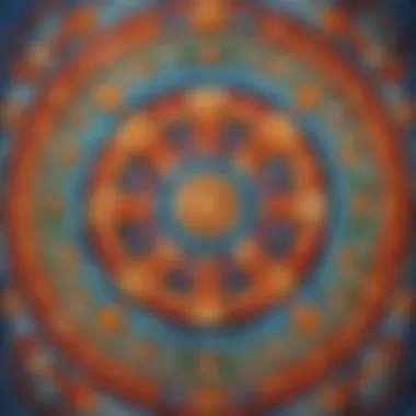 Vibrant Composition Colorful mosaic design