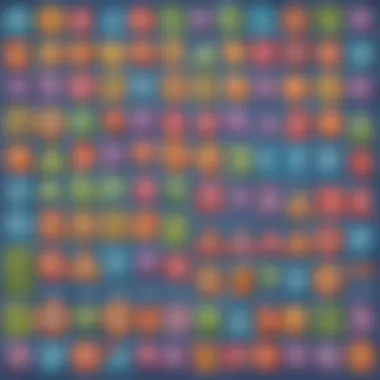Symbolic Representation of Order of Operations Illustration of a colorful mathematical expression with various symbols