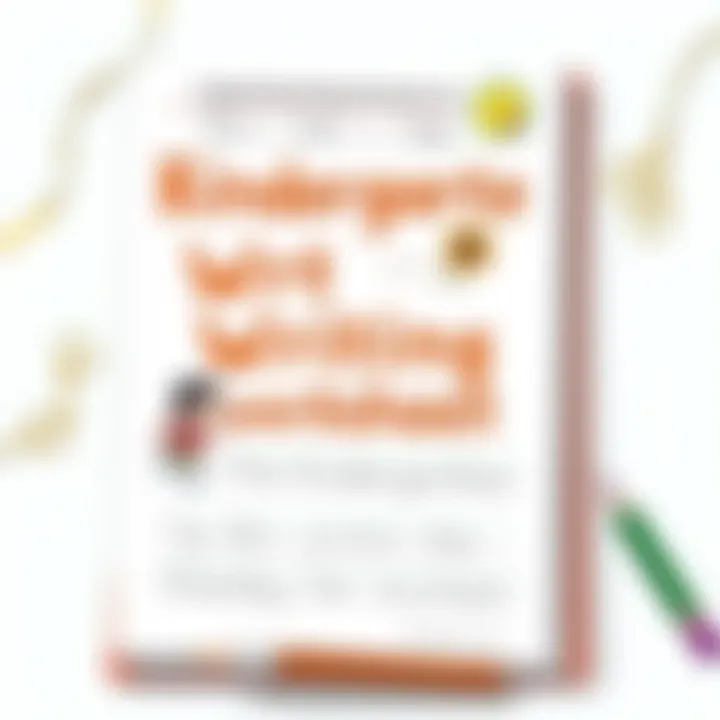 Engaging kindergarten writing worksheet featuring vibrant illustrations