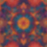 Abstract craft design with vibrant colors