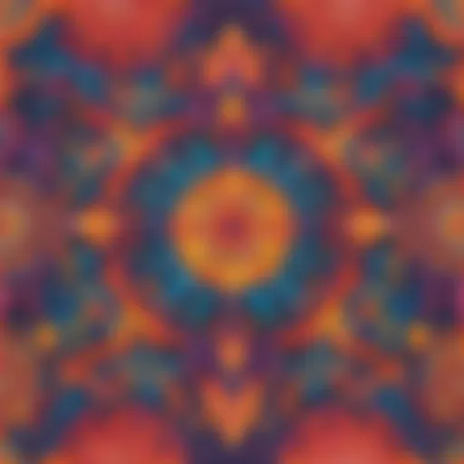 Abstract craft design with vibrant colors