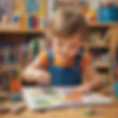 Artistic Adventures Child exploring with different art materials
