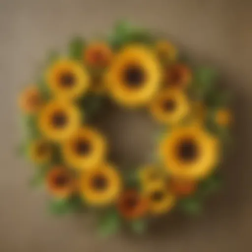 Sunflower Wreath Craft Idea