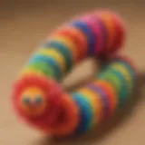 Colorful Pom Pom Caterpillar Craft