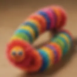 Colorful Pom Pom Caterpillar Craft
