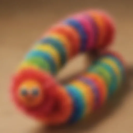 Colorful Pom Pom Caterpillar Craft