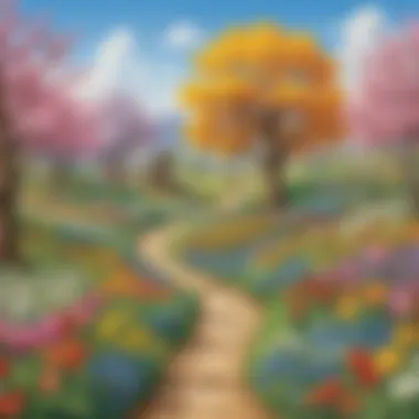 Creative Spring Art Activities Art project depicting seasonal changes