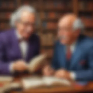 Intellectual Banter: The Essence of Wit Clever Joke Concept: Intellectual Banter