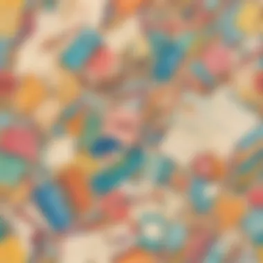 A collection of colorful stationery for thank you notes