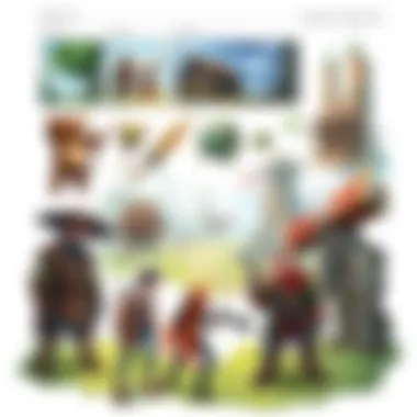Game Character and Environment Concepts A digital sketchbook showcasing various game characters and environments.