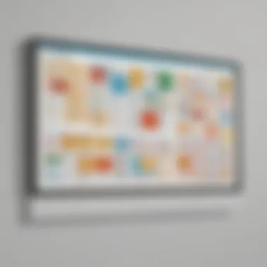 Online Bulletin Board Interface Visual representation of an online bulletin board interface