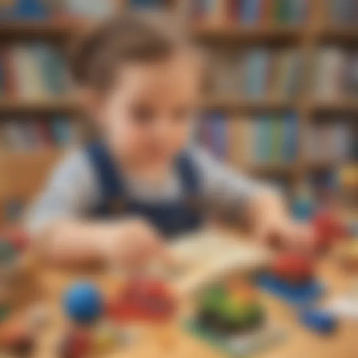 Child engaging in imaginative play with educational toys