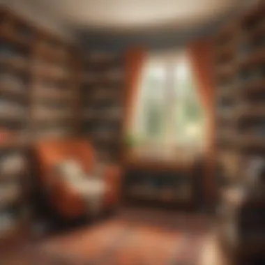 Personal Touches for a Teacher's Reading Space A cozy reading nook filled with inspirational books and personal items for teachers.