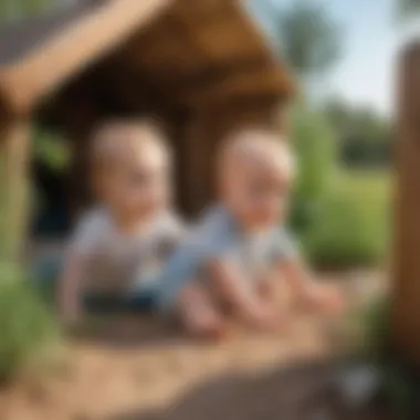 Captivating Outdoor Sensory Experiences Curious baby captivated by outdoor sensory experiences