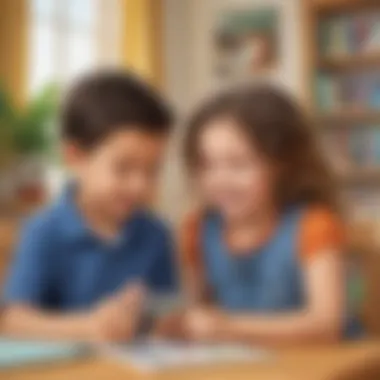Engagement and Fun in Learning with Customizable Apps Child engaged with a customizable learning app