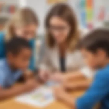Educators Evaluating Features of Customizable Apps Educators analyzing app features for effective teaching