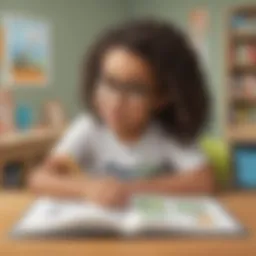 Interactive interface of a sight word app