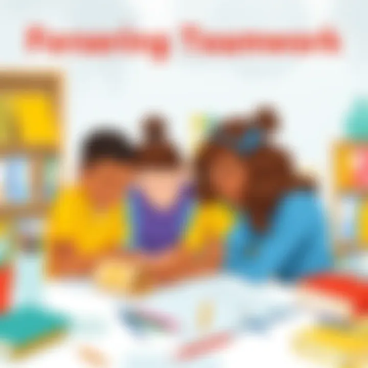 Students Collaborating on a Creative Project