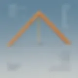 Diagram illustrating the concept of angles with labeled parts