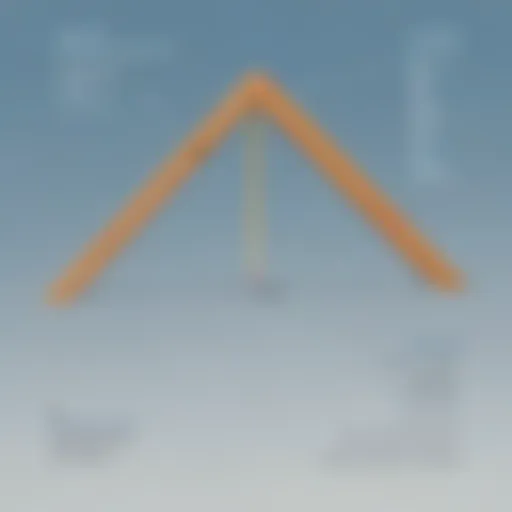 Diagram illustrating the concept of angles with labeled parts