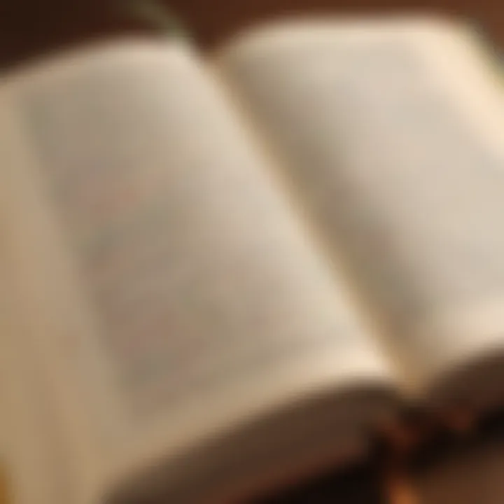 An open book with highlighted text, symbolizing active reading and comprehension techniques.