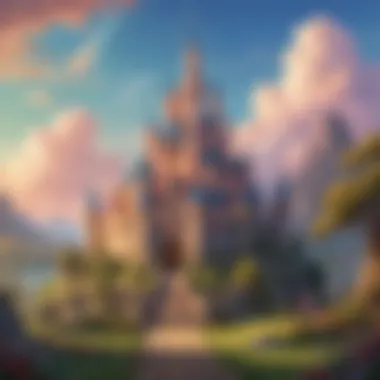 Dreamy Princess Castle from a Disney Film