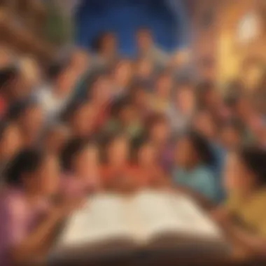 Illustration of a diverse and inclusive storybook