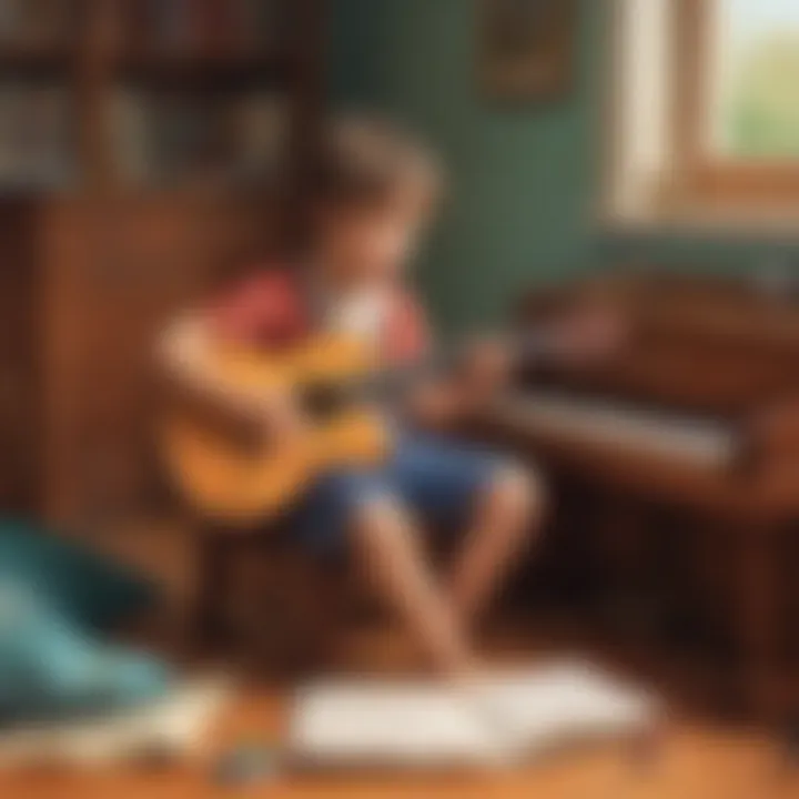 Child Playing Musical Instruments Online