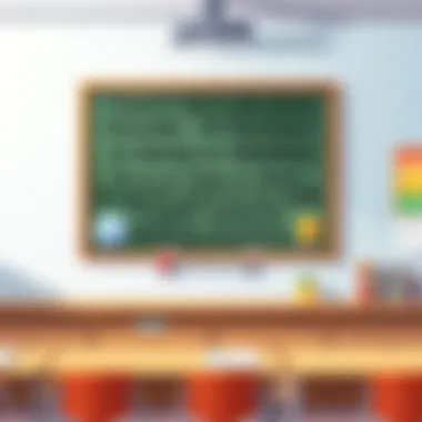 Motivational quote on a classroom wall