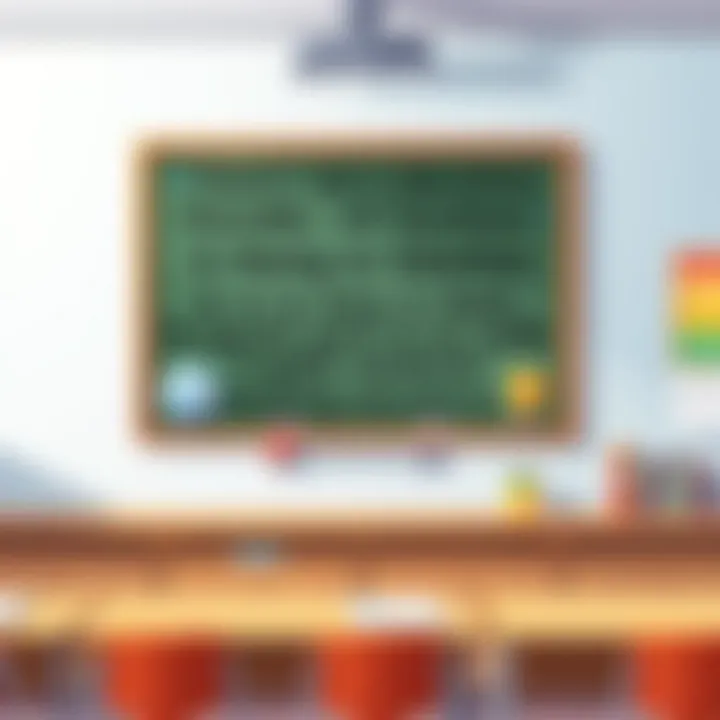 Motivational quote on a classroom wall