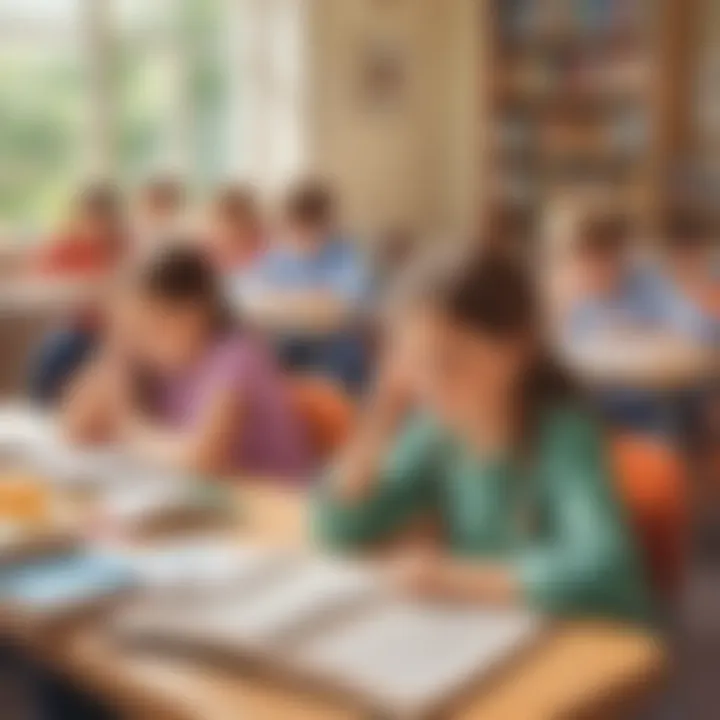 Children taking a break to refresh their minds during study sessions