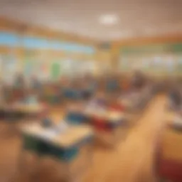 Colorful classroom setting with engaging learning materials