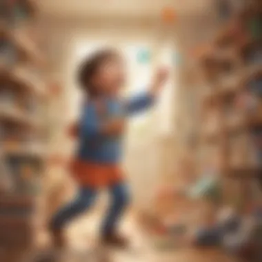 Joyful Discovery of a Harmless Surprise A child joyfully revealing a harmless surprise